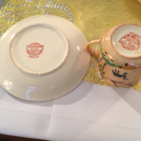 Egyptian motif Demitasse set - Picture 3 of 6